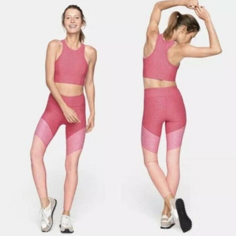 OUTDOOR VOICES Springs 7/8 Leggings Flamingo Pink Large